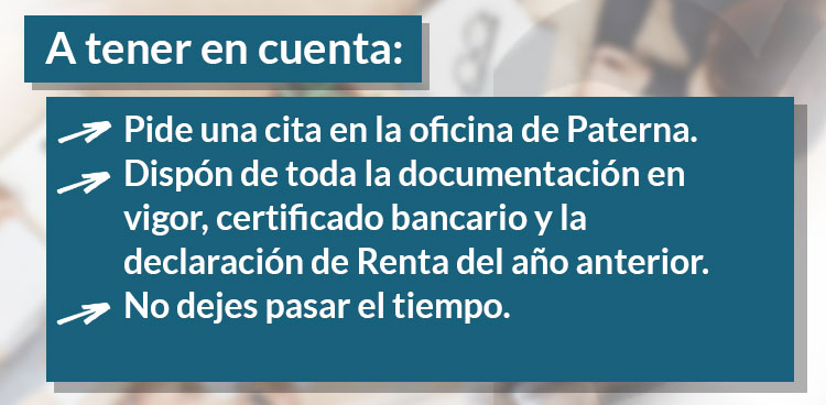 Puntos importantes para presentar declaración Renta en Paterna
