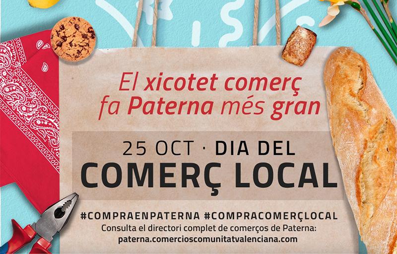 Cartel del día del comercio local Paterna