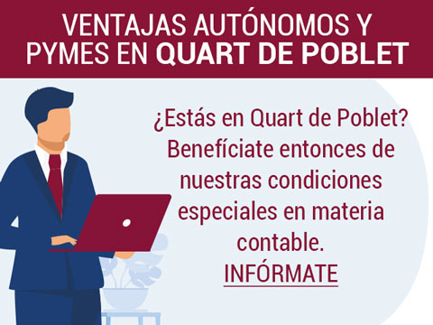 Ventajas especiales Asesor Contable en Quart de Poblet